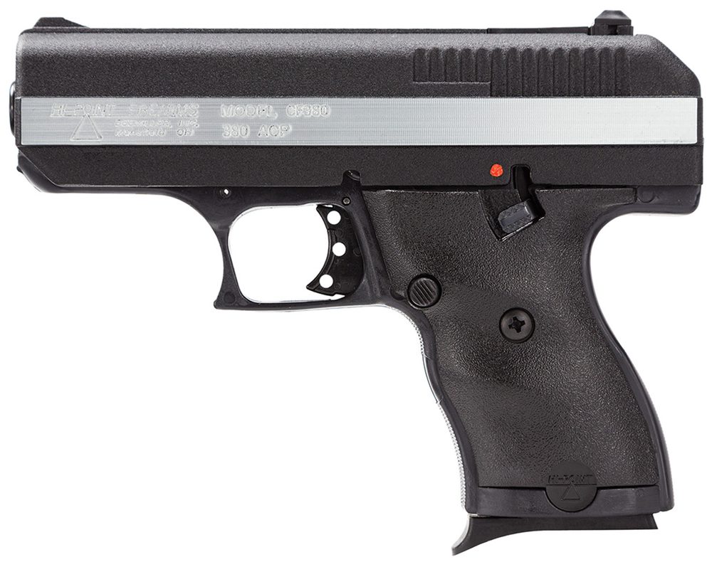 Hi-Point CF380 380 ACP, 3.5″ Barrel, Black, Silver Strip, 8rd Hi Point