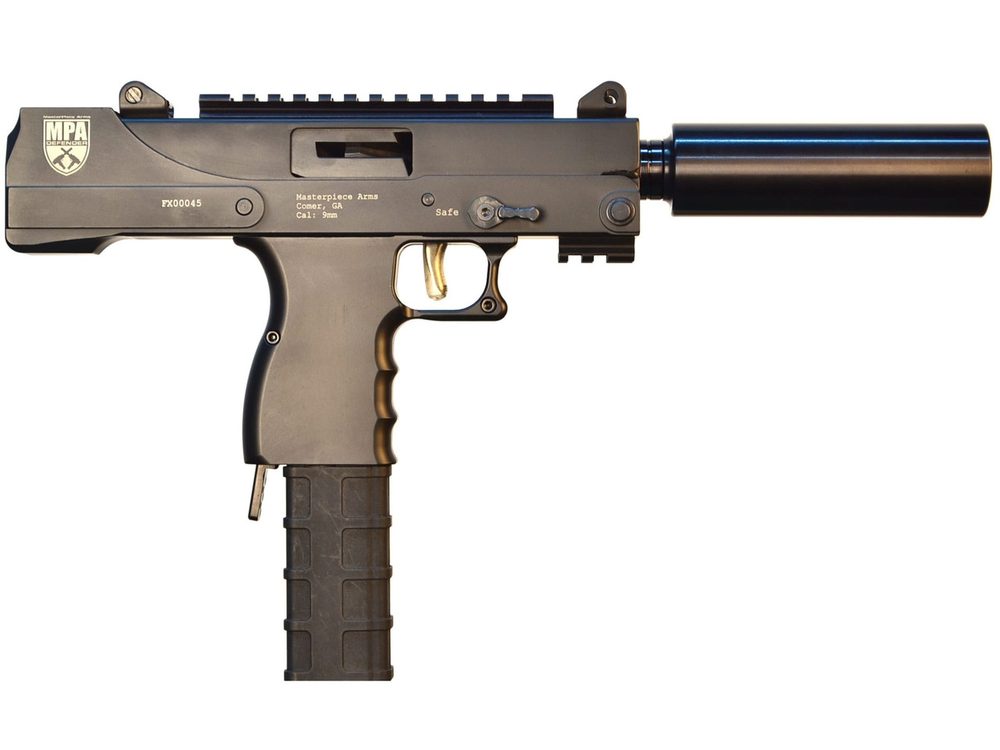 MPA Defender 9mm, 6″ Threaded Barrel, Side Cocking, Picatinny Rail, Black, 30rd MasterPiece Arms