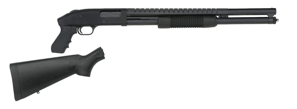 Mossberg 500 Cruiser/Persuader Combo 12 Ga, 3″ Chamber 20″ Barrel, Black, Pistol Grip/Full Stock, 7rd Mossberg