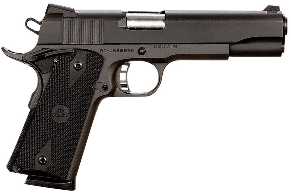 Rock Island 1911 Standard FS 45 ACP, 5″ Barrel, Black, Rubber Grip, 8rd Rock Island-Armscor