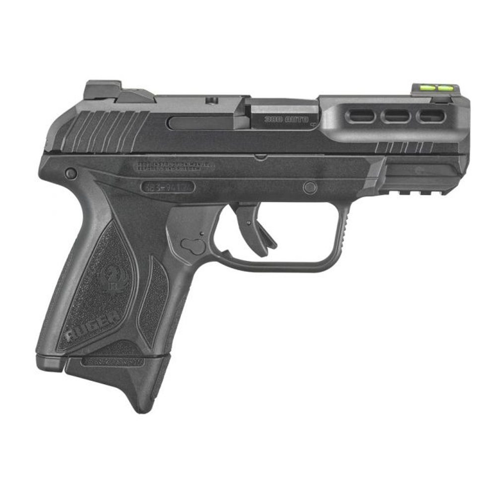 Ruger SEC 380 ACP, 3.4″ Barrel, Black, Picattiny Rail, 15rd Ruger