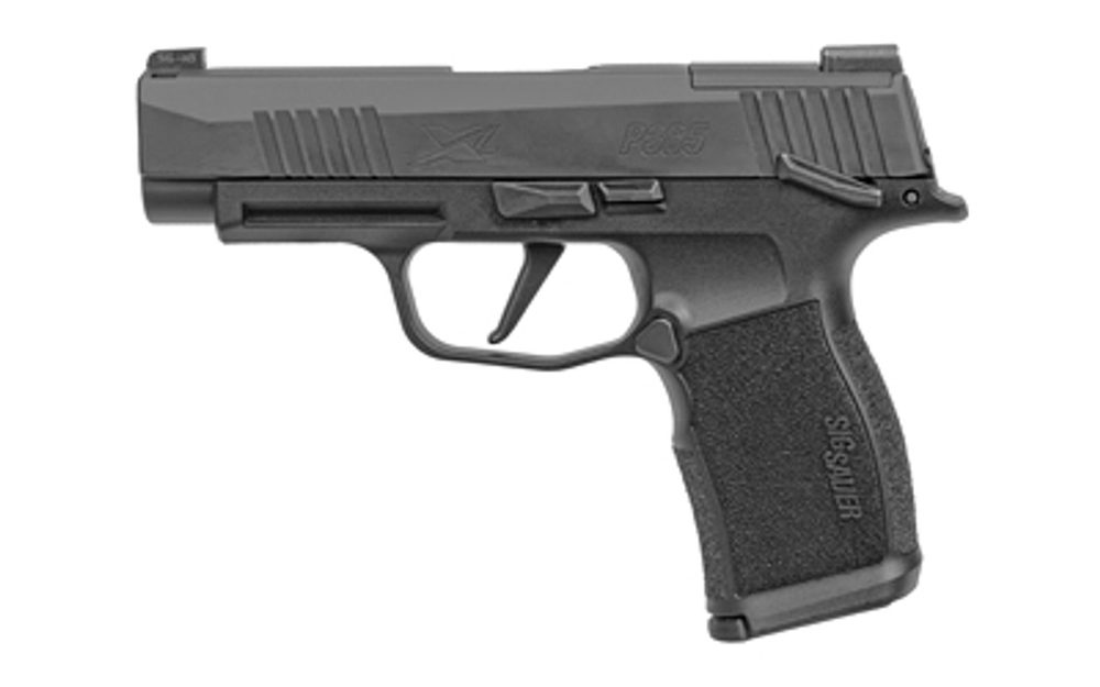 Sig P365 XL Optics Ready Slide 9mm, 3.7″ Barrel, X-Ray 3, Manual Safety, Black, 12rd Sig Sauer