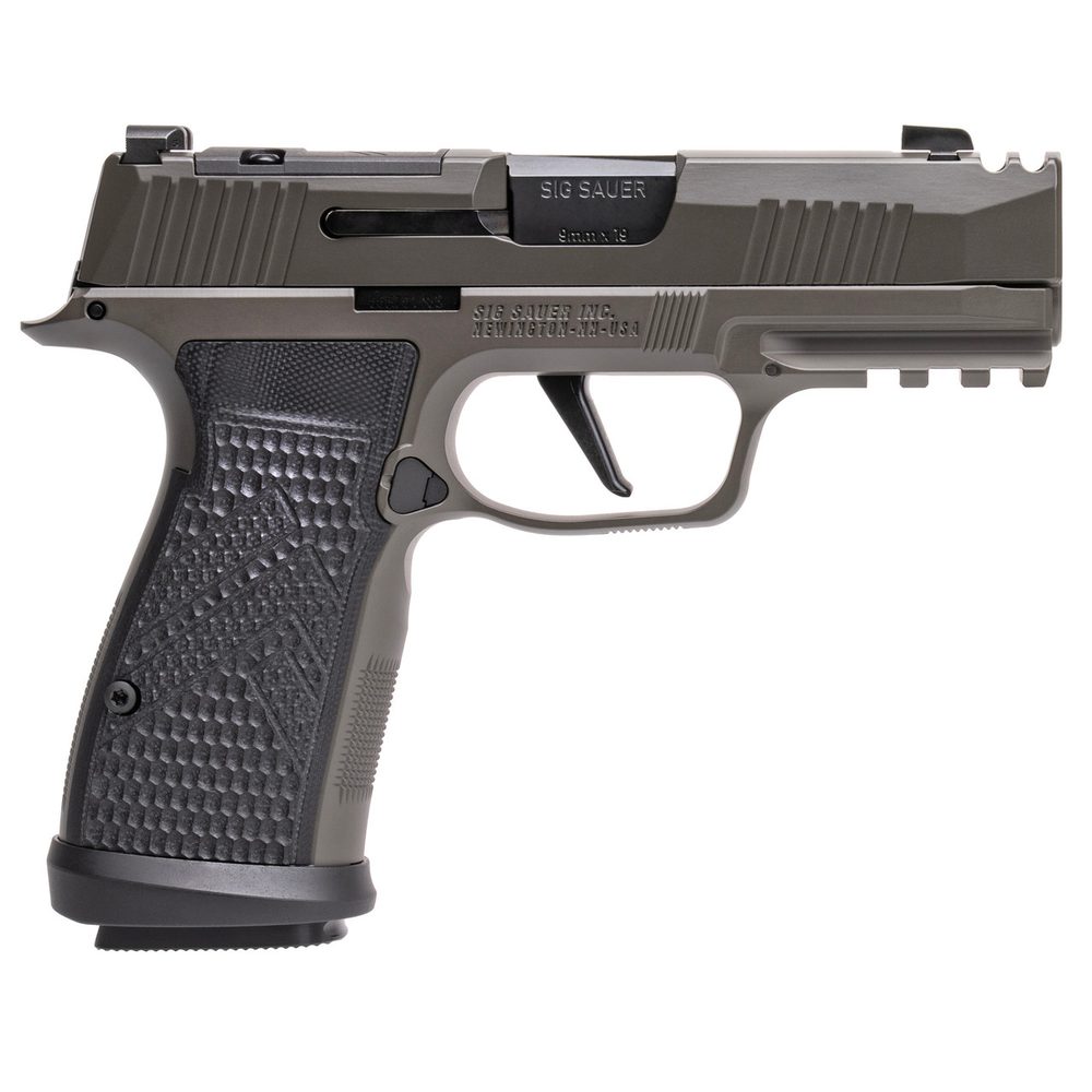 Sig Sauer P365 AXG Legion 9mm, 3.1″ Barrel, Gray Cerakote, Optic Ready, 17rd Sig Sauer