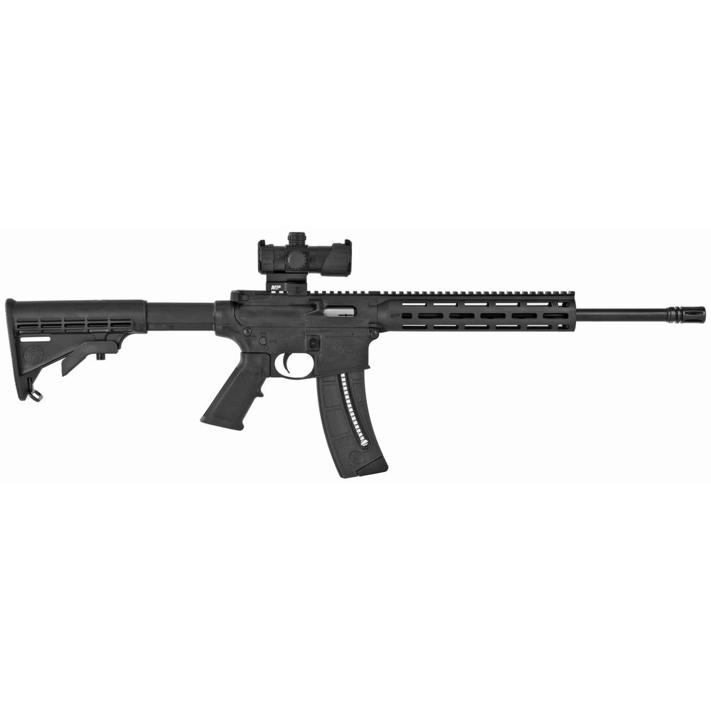 Smith & Wesson M&P15-22 Sport 22 LR, 16.5″ Threaded Barrel, Black, MP100 Optic, 25rd Smith & Wesson