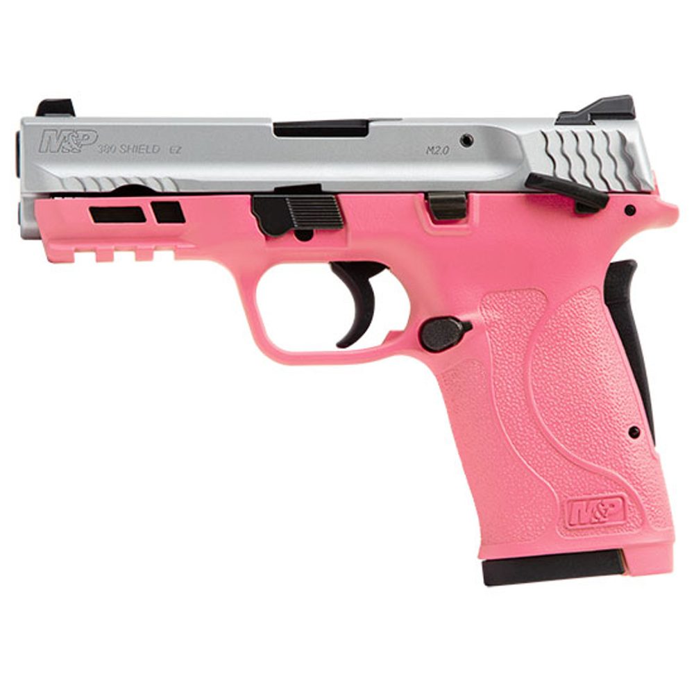 Smith & Wesson M&P Shield EZ .380 ACP, 3.6″ Barrel, Prison Pink, Silver Slide, 8rd Smith & Wesson
