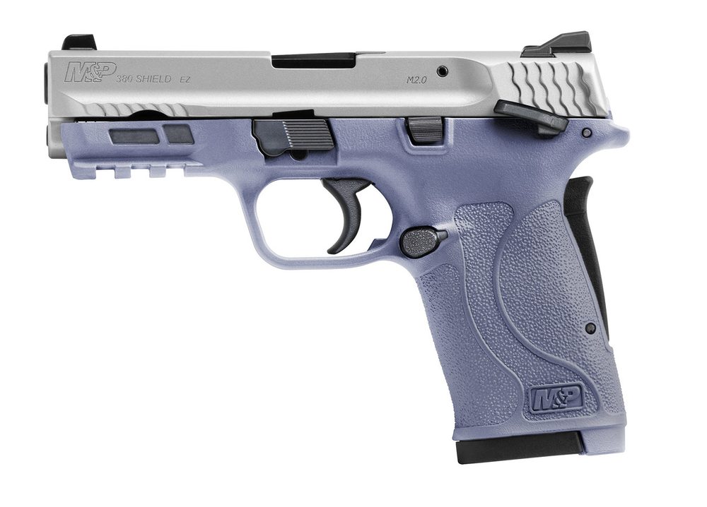 Smith & Wesson M&P Shield EZ 380, 3.6″ Barrel, Orchid Frame, Satin Alum Cerakote Slide, 8rd Smith & Wesson