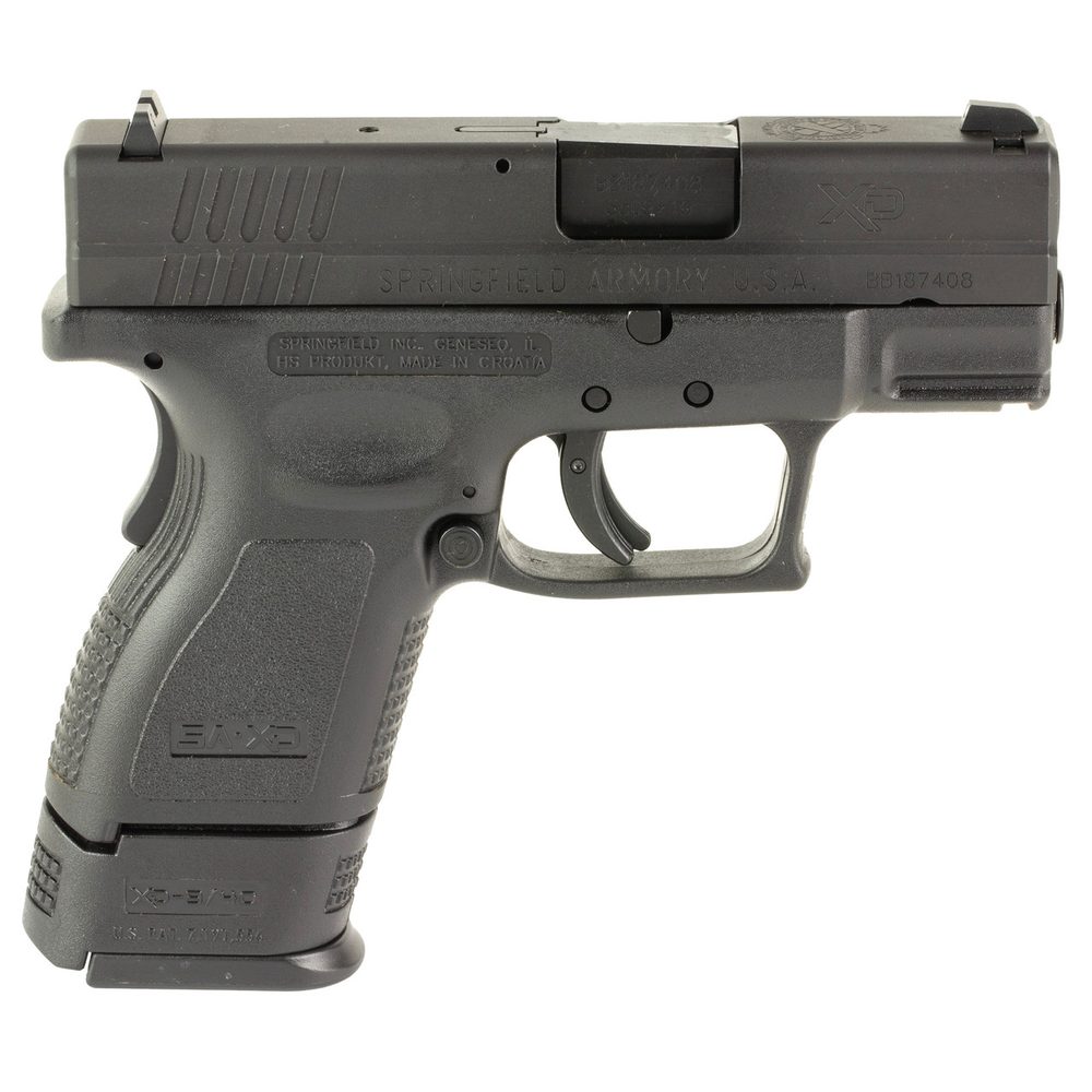 Springfield XD Defender 9mm, 3″ Barrel, Black, Fixed Sights, 13rd Springfield Armory