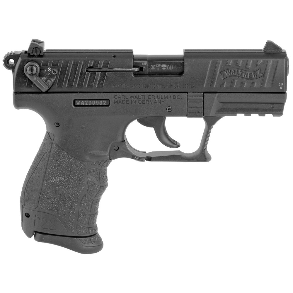 Walther P22 22 LR 3.4″ Threaded Barrel, Black, CA Compliant, 10rd Walther