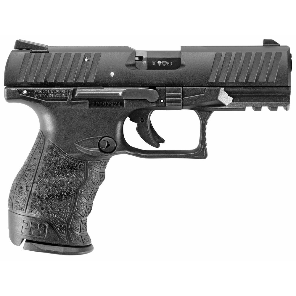Walther PPQ M2 22 LR, 4″ Barrel, Black, Fixed Sights, 12rd Walther