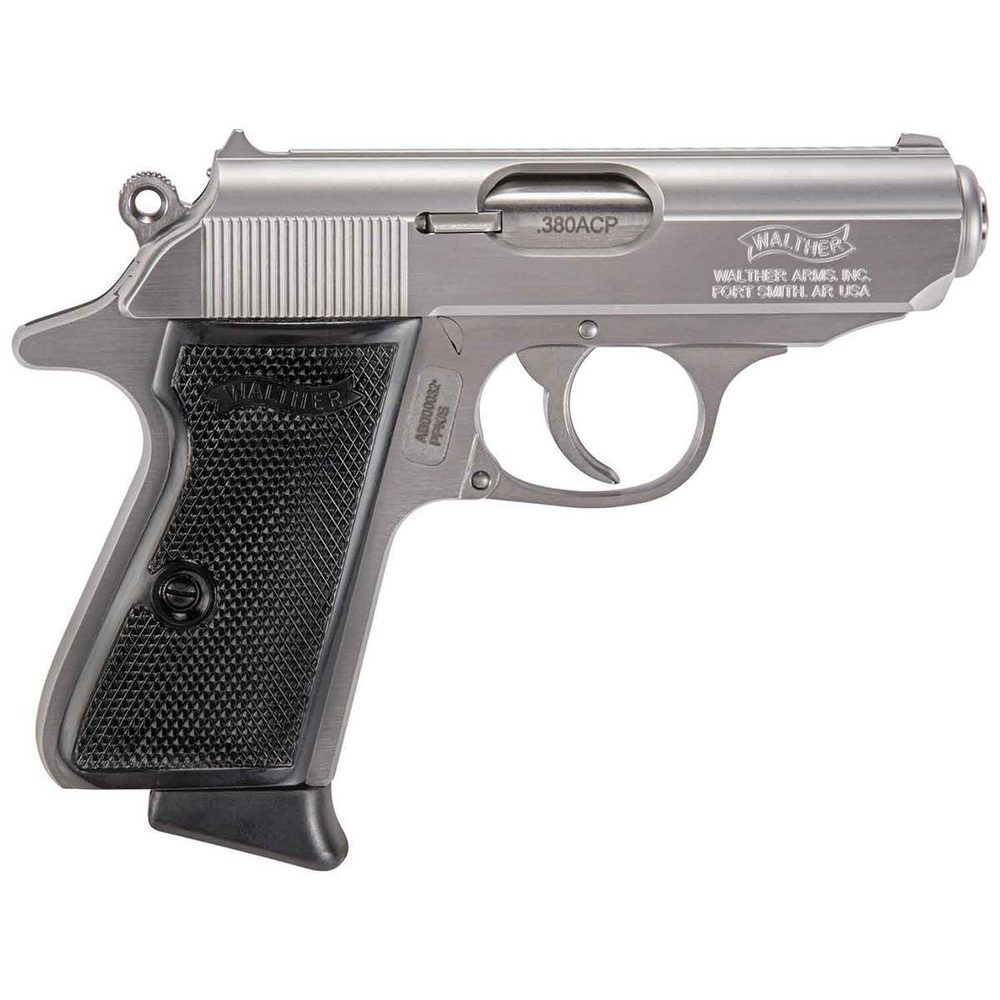 Walther PPK/S 380 Auto (ACP) 3.3in Stainless Pistol – 7+1 Rounds