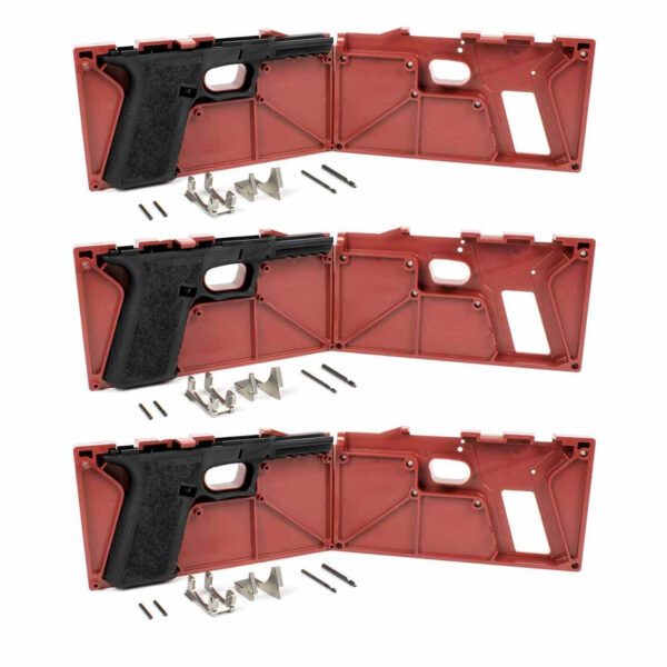 Polymer80 PF940v2 80% Full Size Frame and Jig Kit 3-Pack for Glock 17/22/24/31/34/35