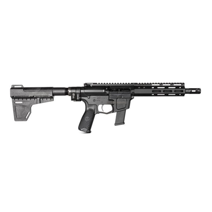 Wilson Combat AR9 Pistol 9mm with Glock Receiver, 8″ Barrel, LAW Tactical Folding Stock, and Optimized Recoil System