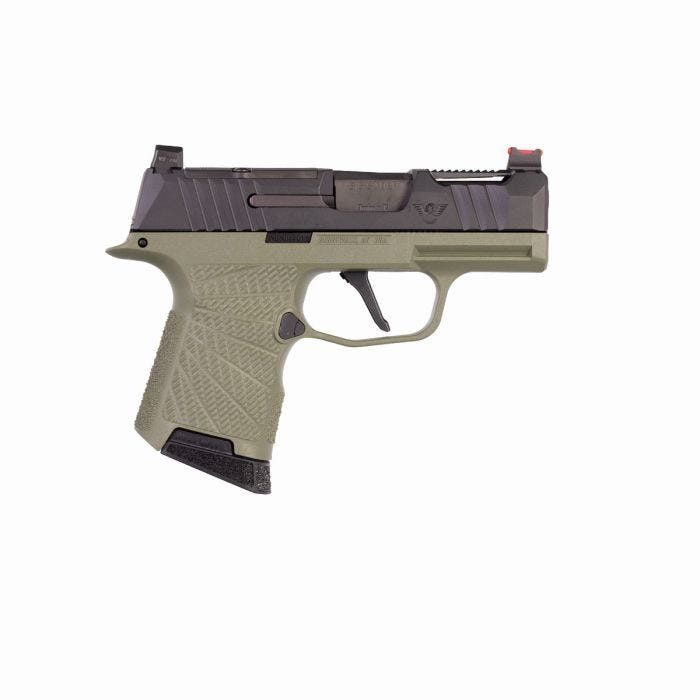 Wilson Combat P365 2.0 Enhanced Pistol with Green Grip Module, RMRcc Optics Cut, and Action Tune – 9mm