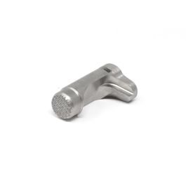 Fusion Firearms 1911 Magazine Catch – Standard, Stainless Checkered