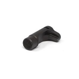 Fusion Firearms 1911 Magazine Catch – Extended, Black Serrated