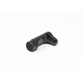 Fusion Firearms 1911 Magazine Catch – Extended, Black Checkered
