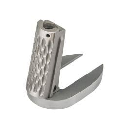 Fusion Firearms 1911 Mainspring Housing + Mag-Well – Officer, Chainlink, Stainless Polished