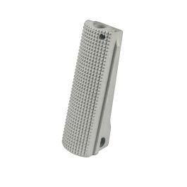Fusion Firearms 1911 Alloy Mainspring Housing – Government, Checkered, Silver