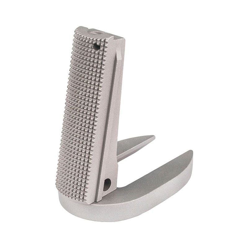 Fusion Firearms 1911 Mainspring Housing + Mag-well – Government, Checkered, Stainless Matte