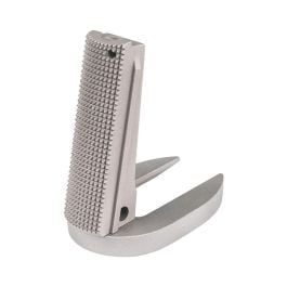Fusion Firearms 1911 Mainspring Housing + Mag-well – Government, Checkered, Stainless Matte