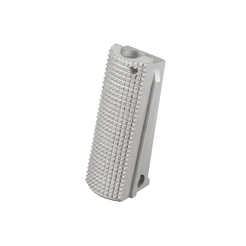 Fusion Firearms 1911 Alloy Mainspring Housing – Officer, Checkered, Silver