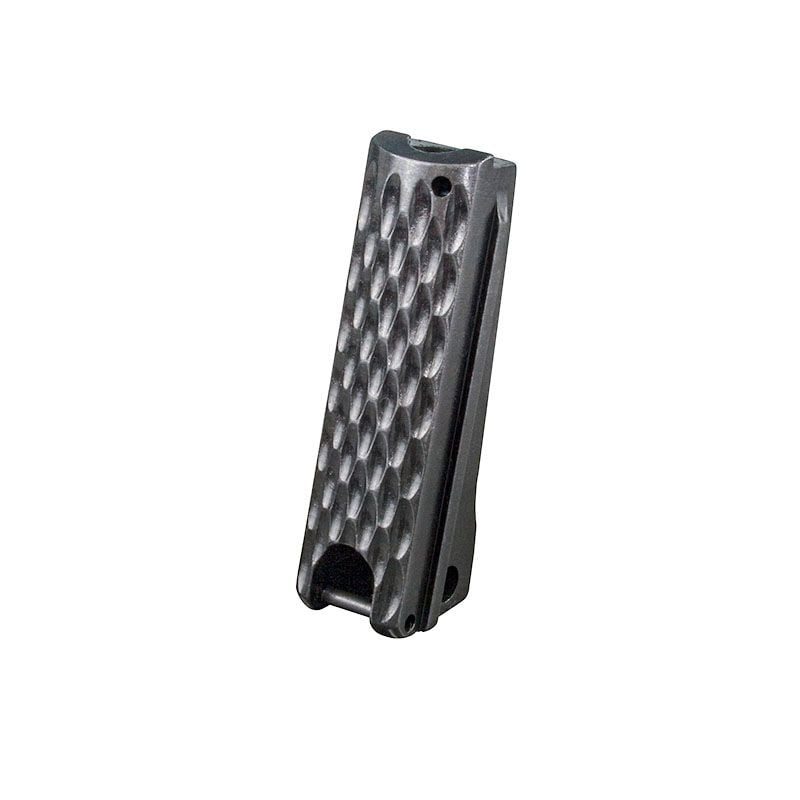 Fusion Firearms 1911 Mainspring Housing – Government, Chainlink, Black – Lanyard Loop