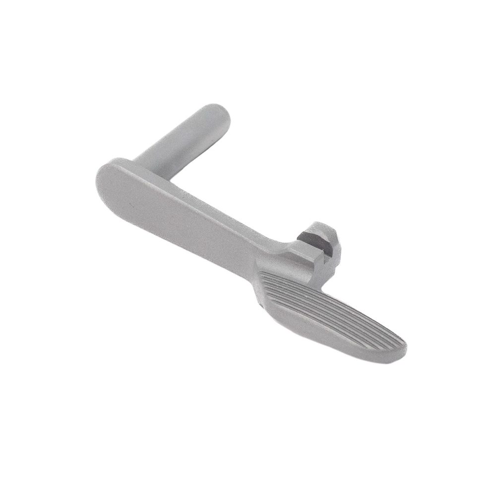 Fusion Firearms 1911 Slide Stop – Pro Series Stainless – 9mm/10mm – Extended Wide Paddle