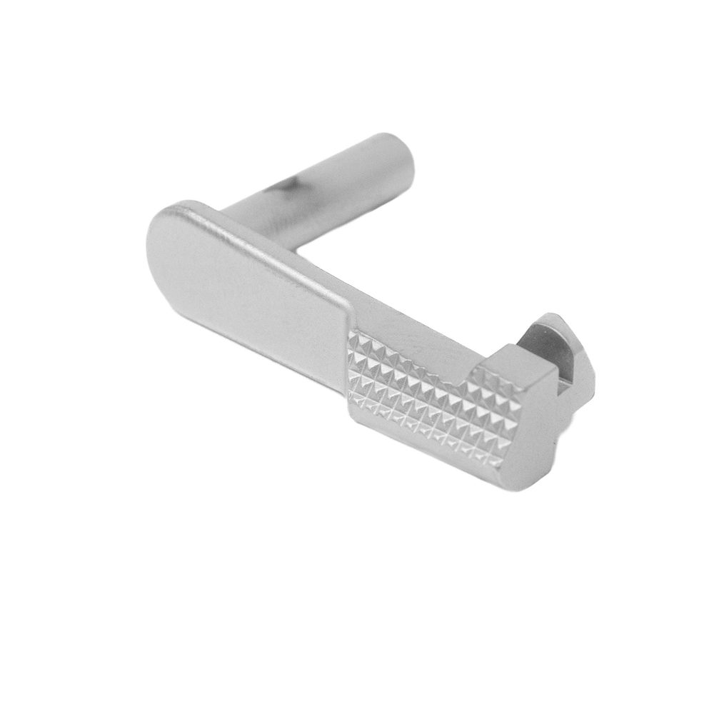 Fusion Firearms 1911 Slide Stop – 9mm/10mm – Checkered – Premium Chrome DLC