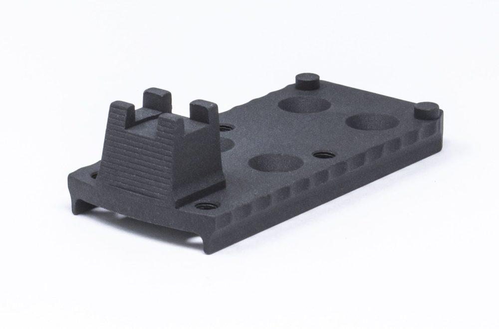 Fusion Firearms 1911 RMR Trijicon Base Plate Black Serrated – Lightweight Aluminum