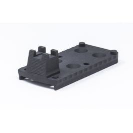 Fusion Firearms 1911 RMR Trijicon Base Plate Black Serrated – Lightweight Aluminum