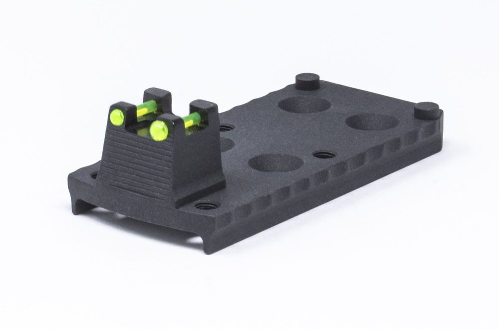 Fusion Firearms 1911 RMR Trijicon Base Plate Green Fiber Optic – Lightweight Aluminum