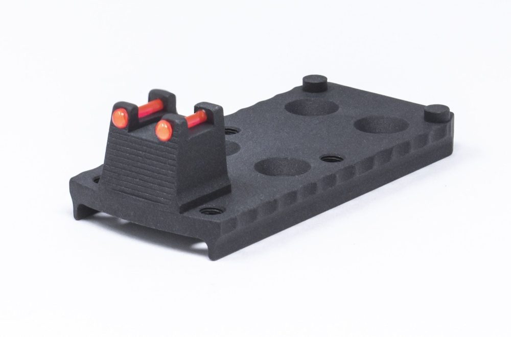 Fusion Firearms 1911 RMR Trijicon Base Plate Red Fiber Optic – Lightweight Aluminum
