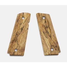 Fusion Firearms 1911 Full Size Grips, White Cocobolo, Ranger Cut, Beveled Bottom, Thin