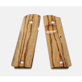 Fusion Firearms 1911 Full Size Grips, Inkberry, Double Diamond Checkered, Beveled, Thumb Groove