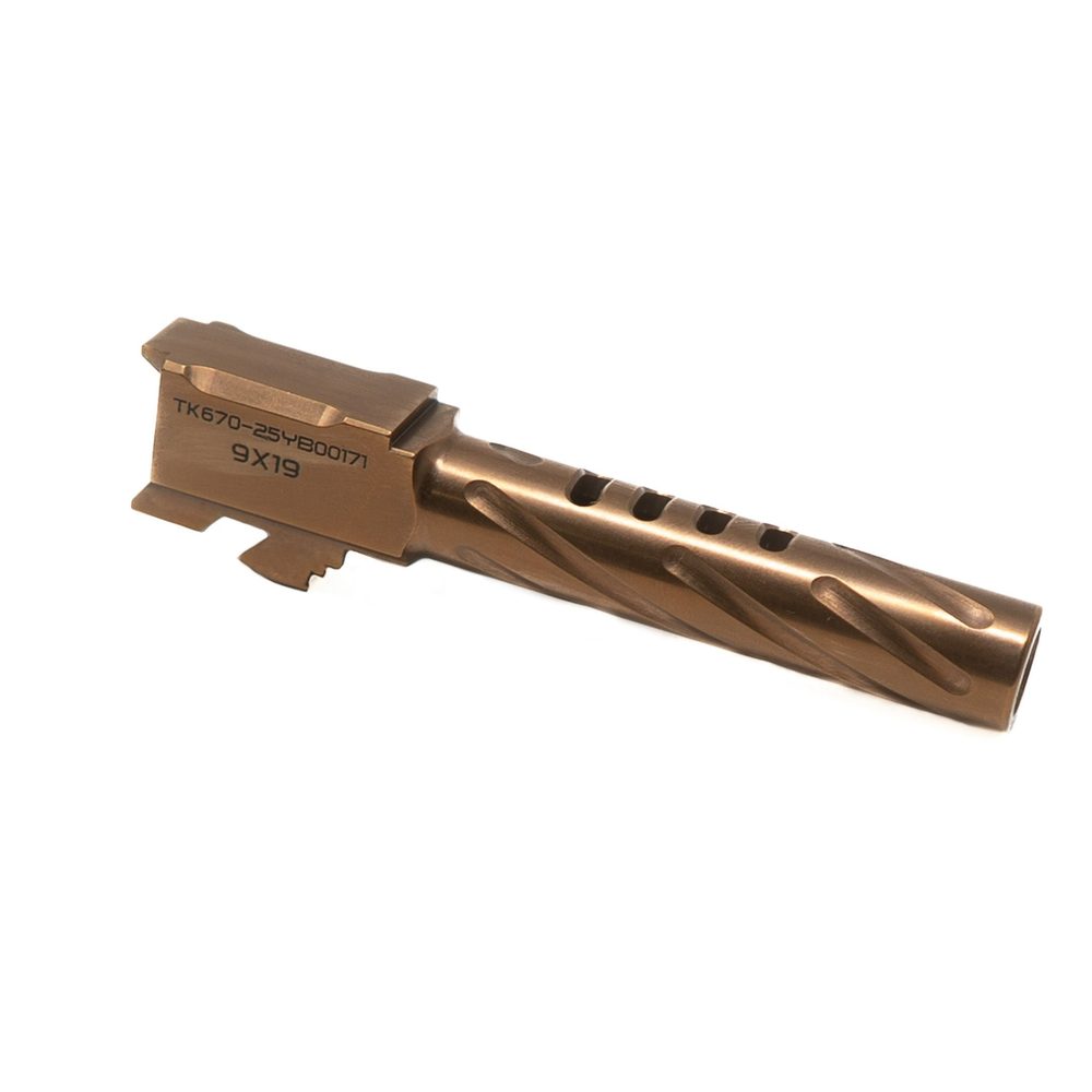 Fusion Firearms XF Pro 9MM Ported Barrel – 4″ Fluted – Glock Gen 4 Compatible – Bronze