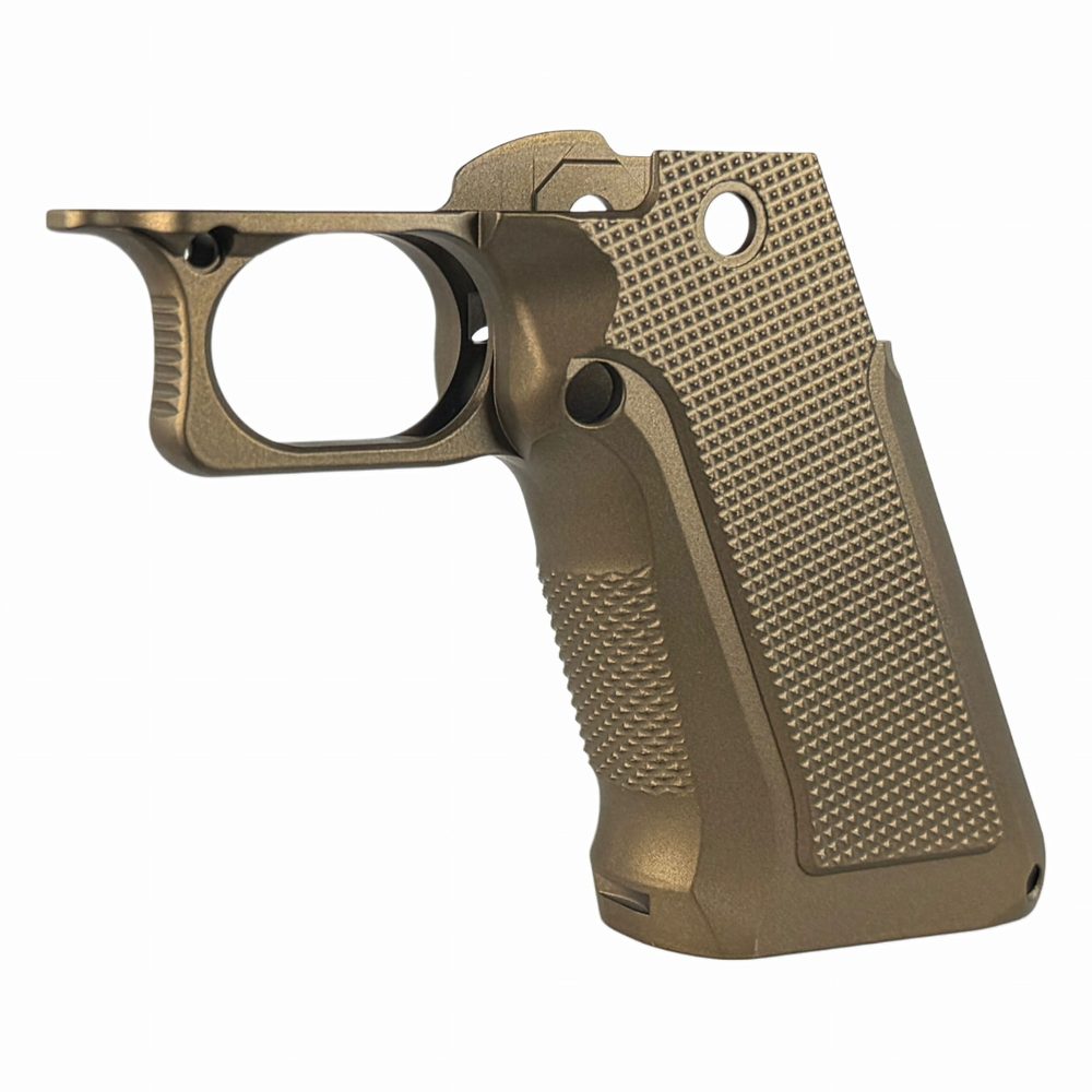 Fusion Firearms XP Pro Aluminum Grip – Checkered Aggressive – Bronze