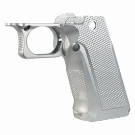 Fusion Firearms XP Pro Aluminum Grip – Aggressive Checkered – Chrome