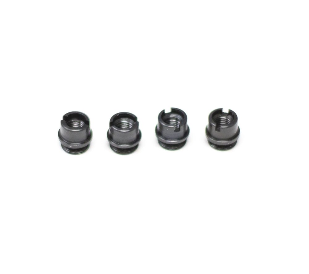 Fusion Firearms 1911 Grip Screw Bushings – Black (4)