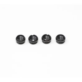 Fusion Firearms 1911 Grip Screw Bushings – Black, Thin (4)
