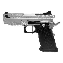 Fusion Firearms XP PRO™ V2 9mm Double-Stack 1911 Pistol – Chrome – Ambi Thumbledge – 10 Round