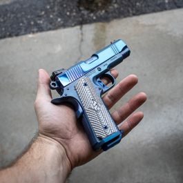 Fusion Firearms 1911 Pistol (4.25″) – “Freedom Limited” – Blue Sapphire Riptide – 9MM