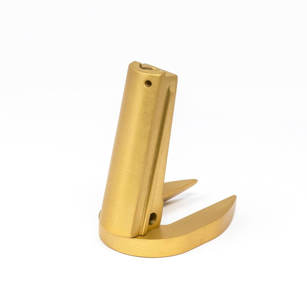 Fusion Firearms 1911 Alloy Mainspring Housing + Mag-Well – Government, Plain, Gold