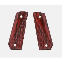 Fusion Firearms 1911 Full Size Grips, Red Cocobolo, Ranger Cut, Carry Cut, Thin