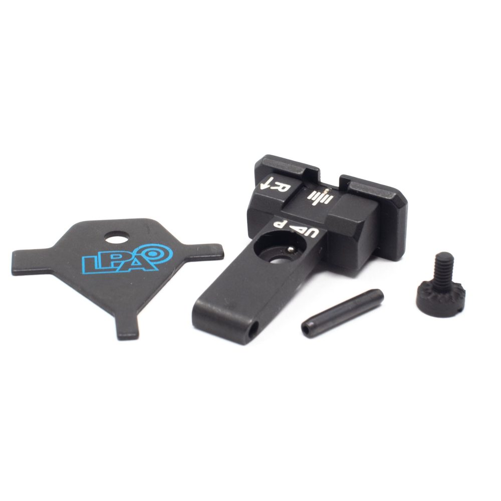 Fusion Firearms Revolver Rear Sight Blade (Replacement) Black Target – For Smith & Wesson