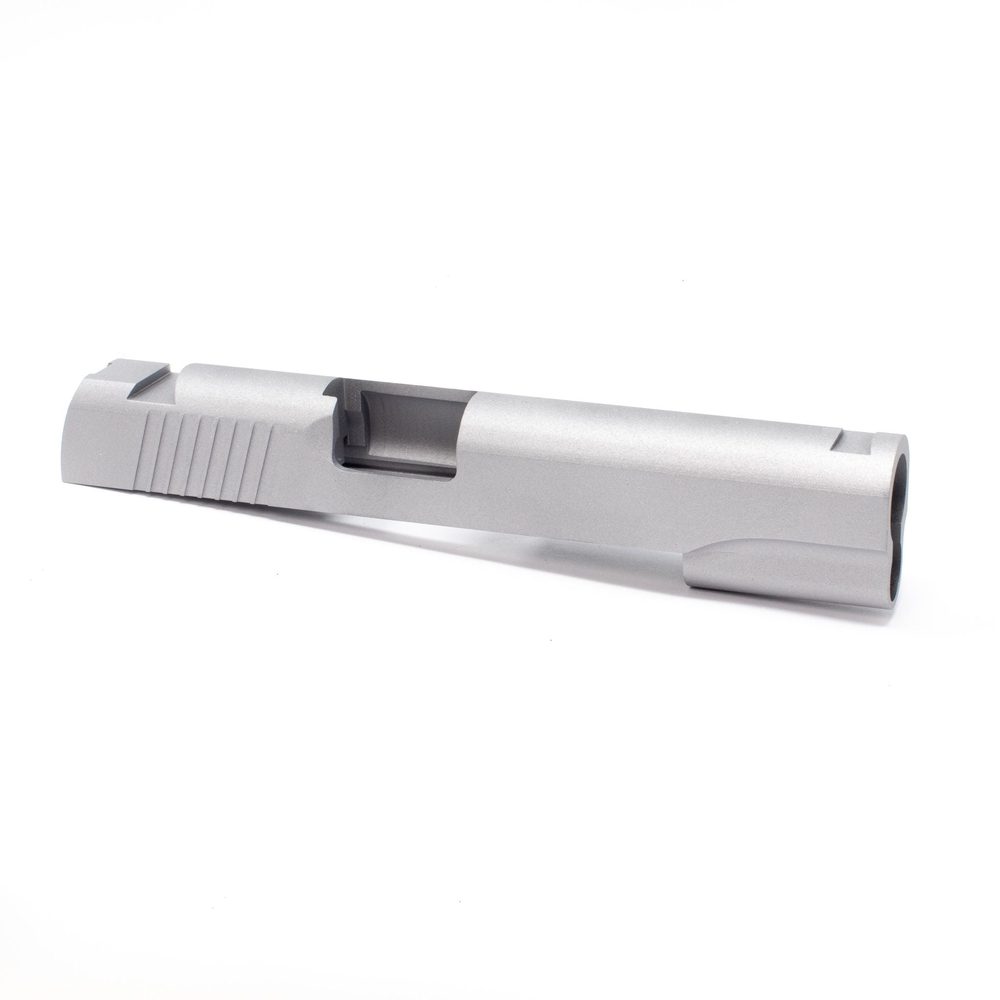 Fusion Firearms 1911 Government Slide – Bar-Stock Rear Serrations/ Swept Cut/ STD Sight Cut