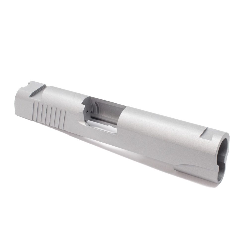 Fusion Firearms 1911 Commander Slide – Thick Rear/ STD Sight Cuts/ Swept Cut (45 ACP & 9MM)