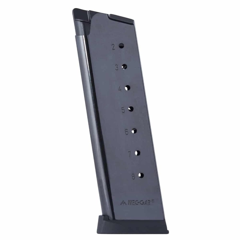 Fusion Firearms 1911 Mec-Gar Magazine with Plastic Follower – 45acp – Full Size – 8 Round