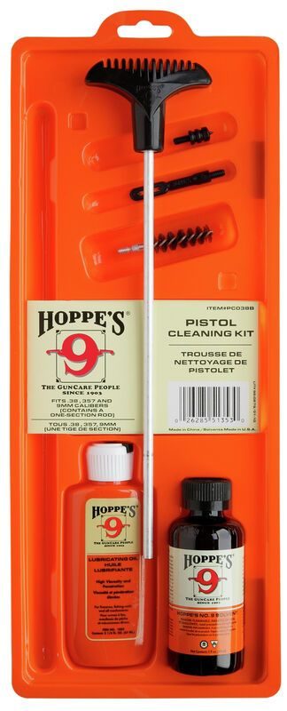 Fusion Firearms Hoppe’s Pistol Cleaning Kit with Rod