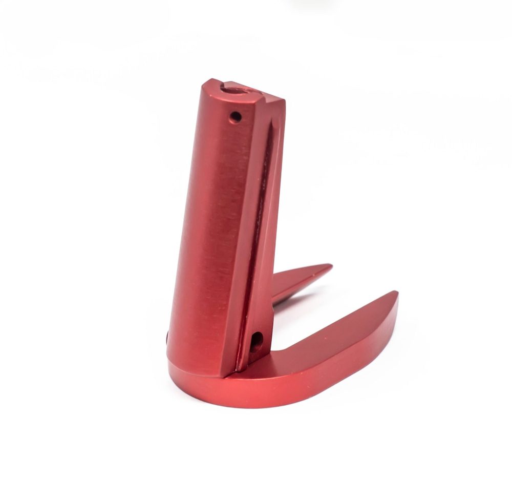 Fusion Firearms 1911 Alloy Mainspring Housing + Mag-Well – Government, Plain, Red