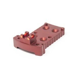 Fusion Firearms 1911 RMR Base Plate (Trijicon Style) -Light-Weight Aluminum -Red, Fiber Optic